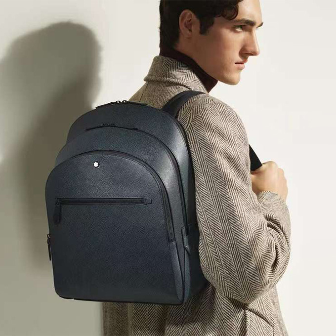 montblanc classic sartorial leather backpack #220310 #220421